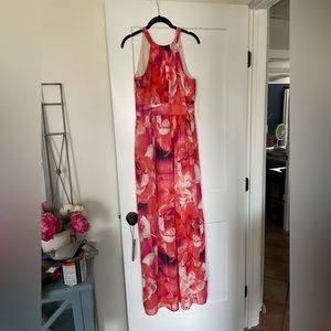 Eliza J Chiffon Halter Dress - worn once